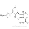 Ácido 5-tia-1-azabiciclo [4.2.0] oct-2-eno-2-carboxílico, 7 - [[(2Z) - (2-amino-4-tiazolil) (metoxiimino) acetil] amino] -8- oxo-, sal monosódica, (57191869,6R, 7R) - CAS 68401-82-1
